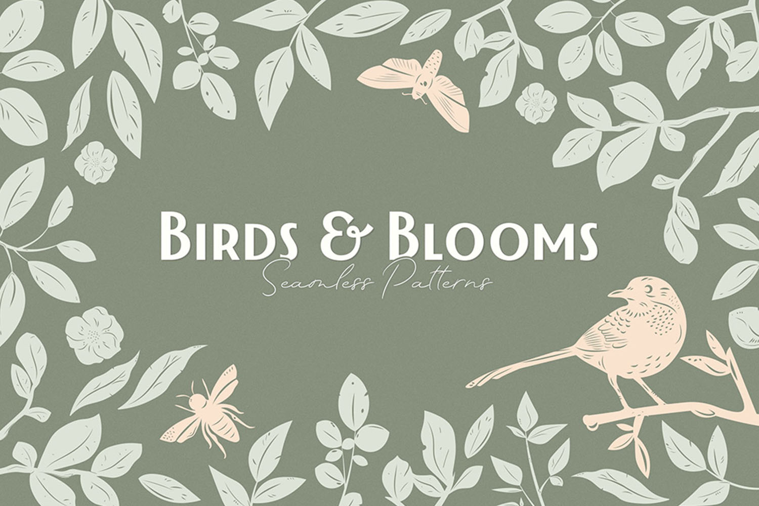 Birds & Blooms Patterns Download