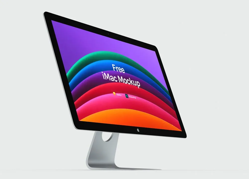 Apple iMac Mockup Free Download
