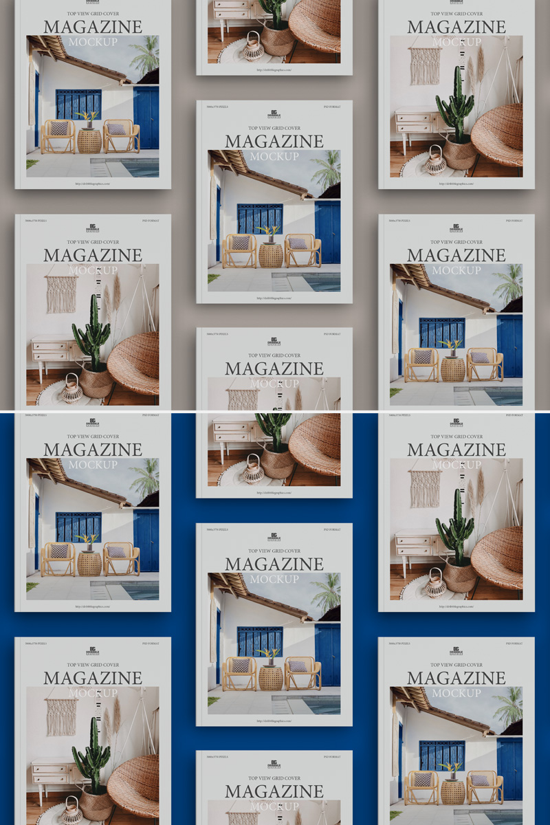Cover Branding Magazine Mockup Free Download