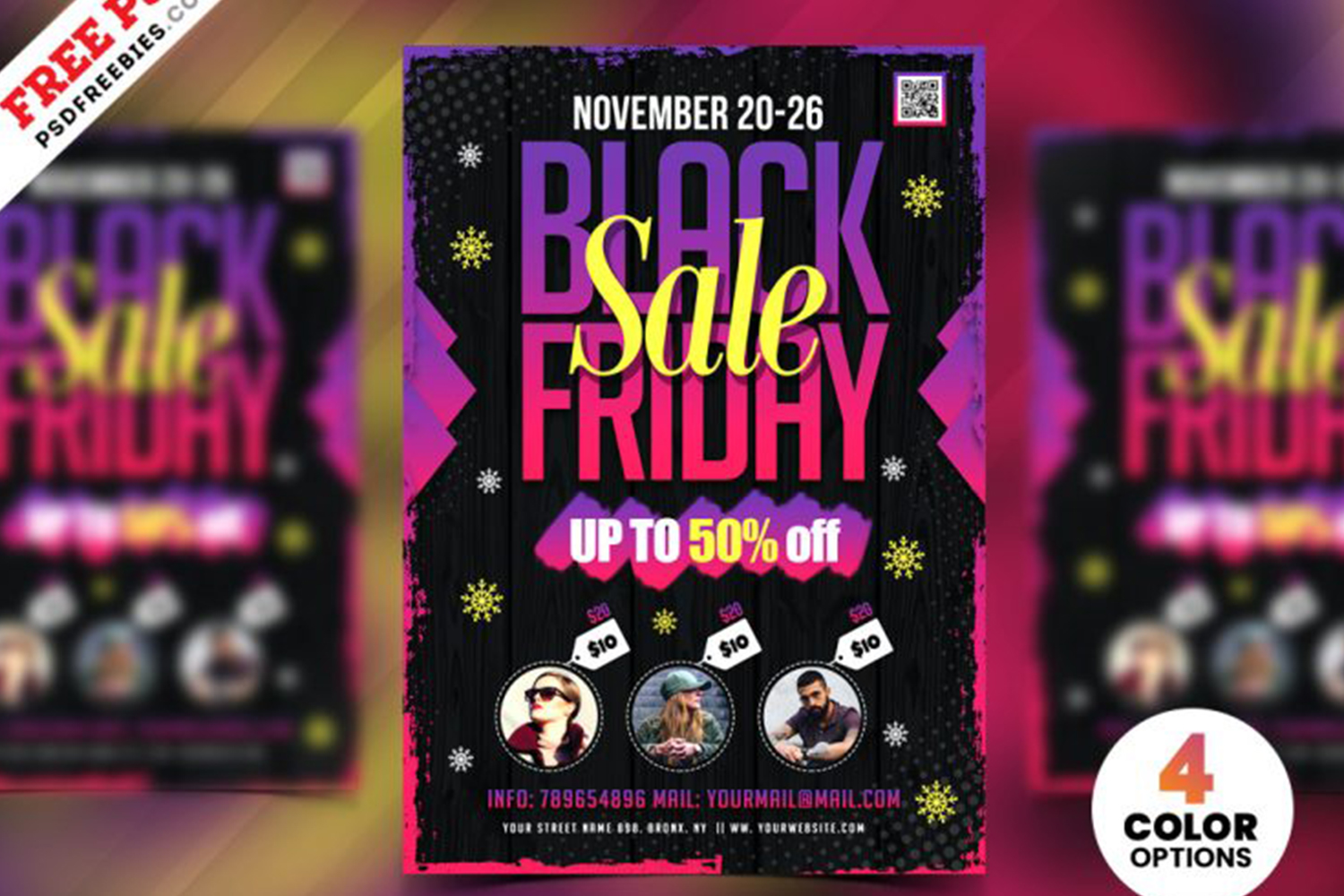 Black Friday Sale Flyer Design PSD Free Download