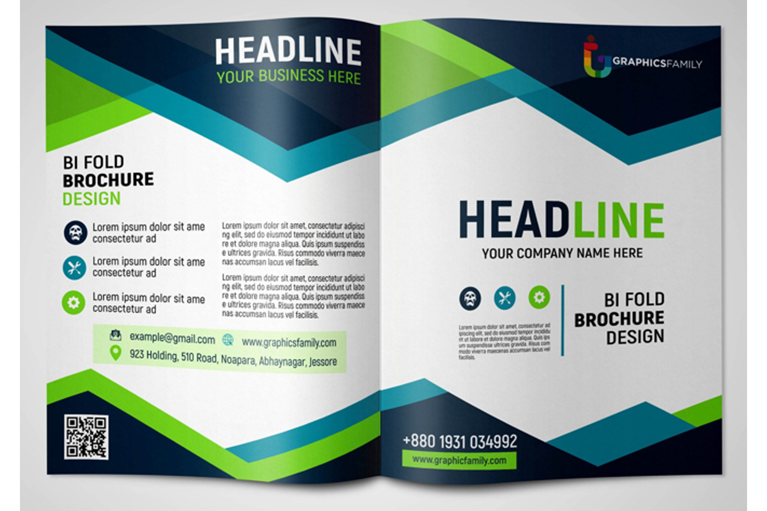Business Brochure Template PSD Free Download