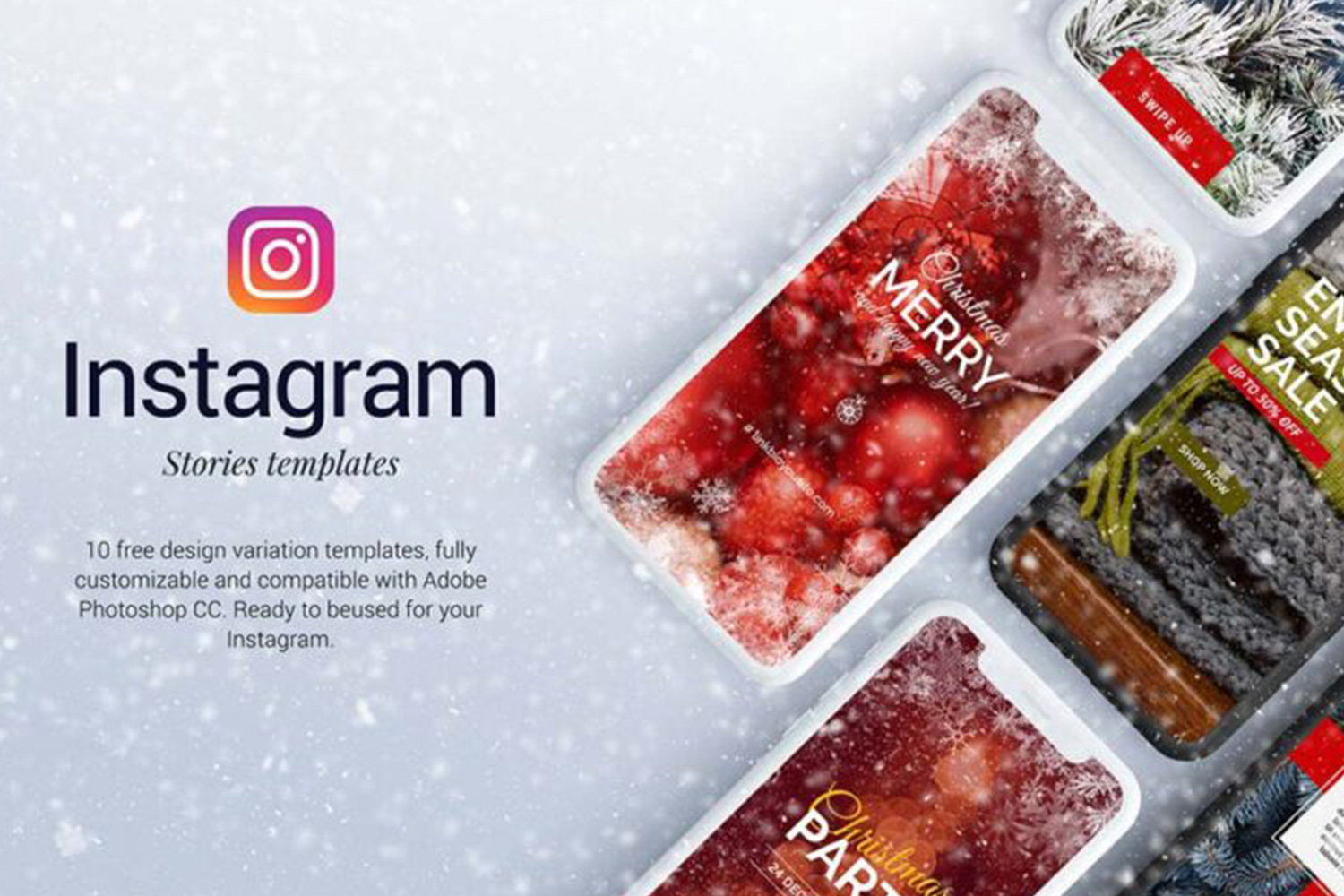 Christmas Instagram Stories Templates Free Download