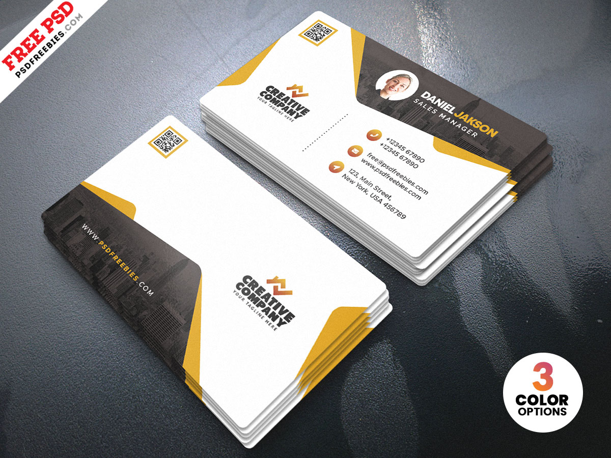Clean Corporate Business Card PSD Free Download
