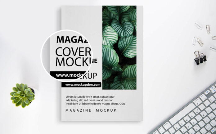 A3 Magazine Cover Mockup  Free Download