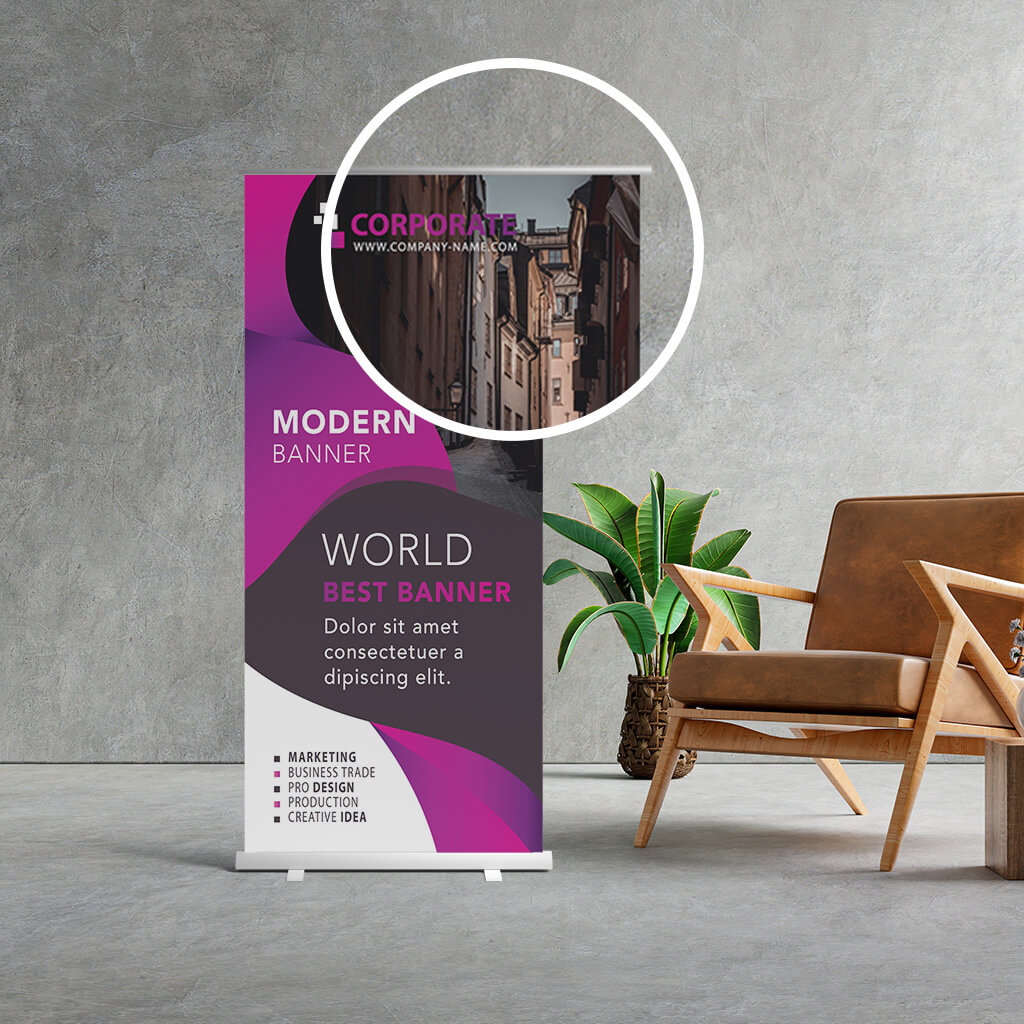 PSD Modern Roll Up Banner