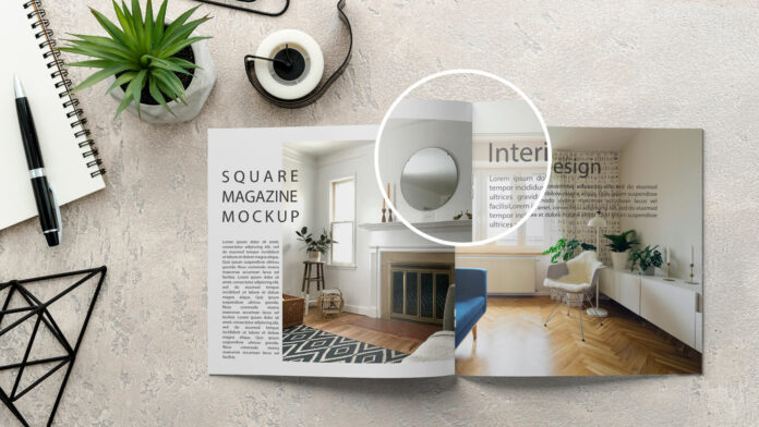 Square Magazine Mockup  Free Download