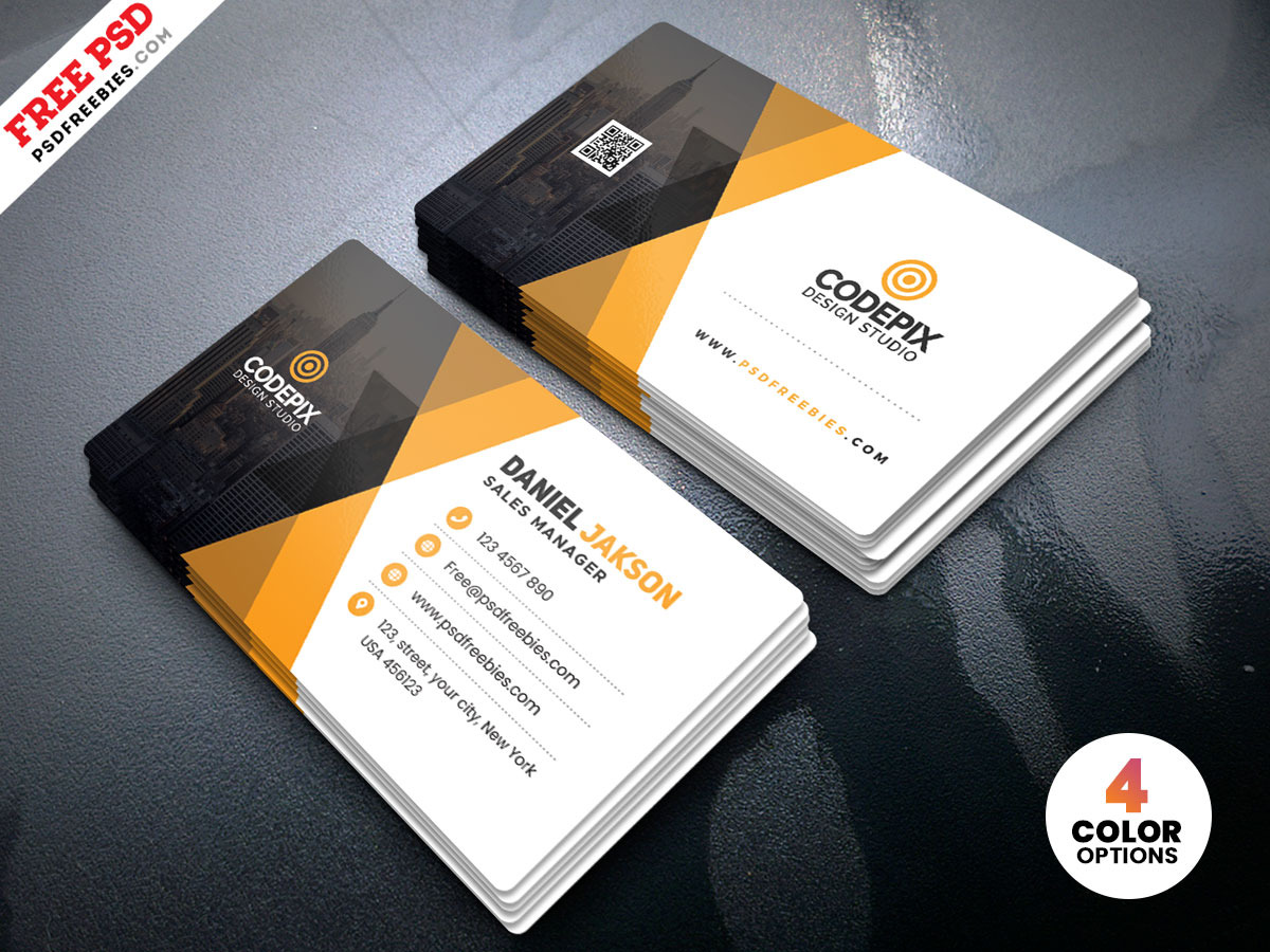 Premium Corporate Business Card PSD Templates Free Download