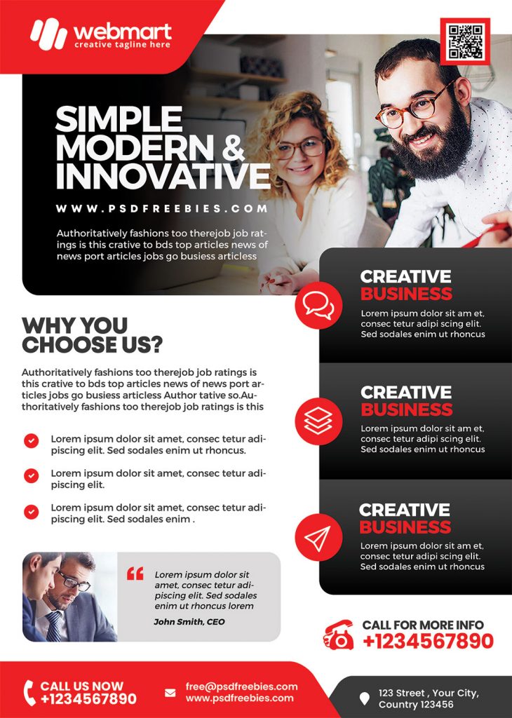 Corporate Business Flyer PSD Free Download
