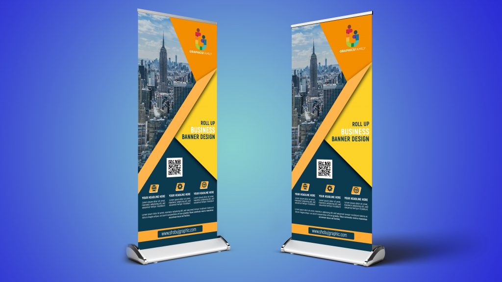 Corporate Roll Up Banner Design Free Template