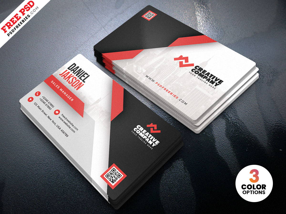 Creative Business Card Design PSD Free Download