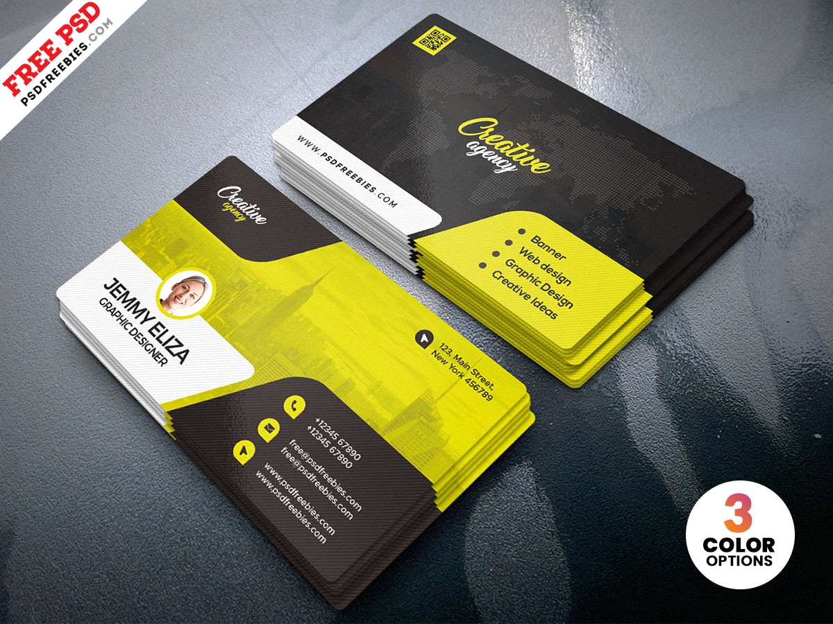 Designer Business Card Design PSD Free Download