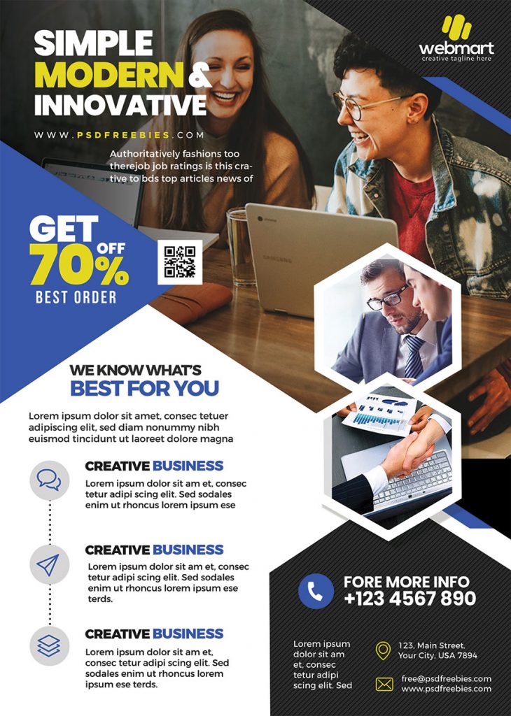 Digital Marketing Agency Flyer PSD Free Download