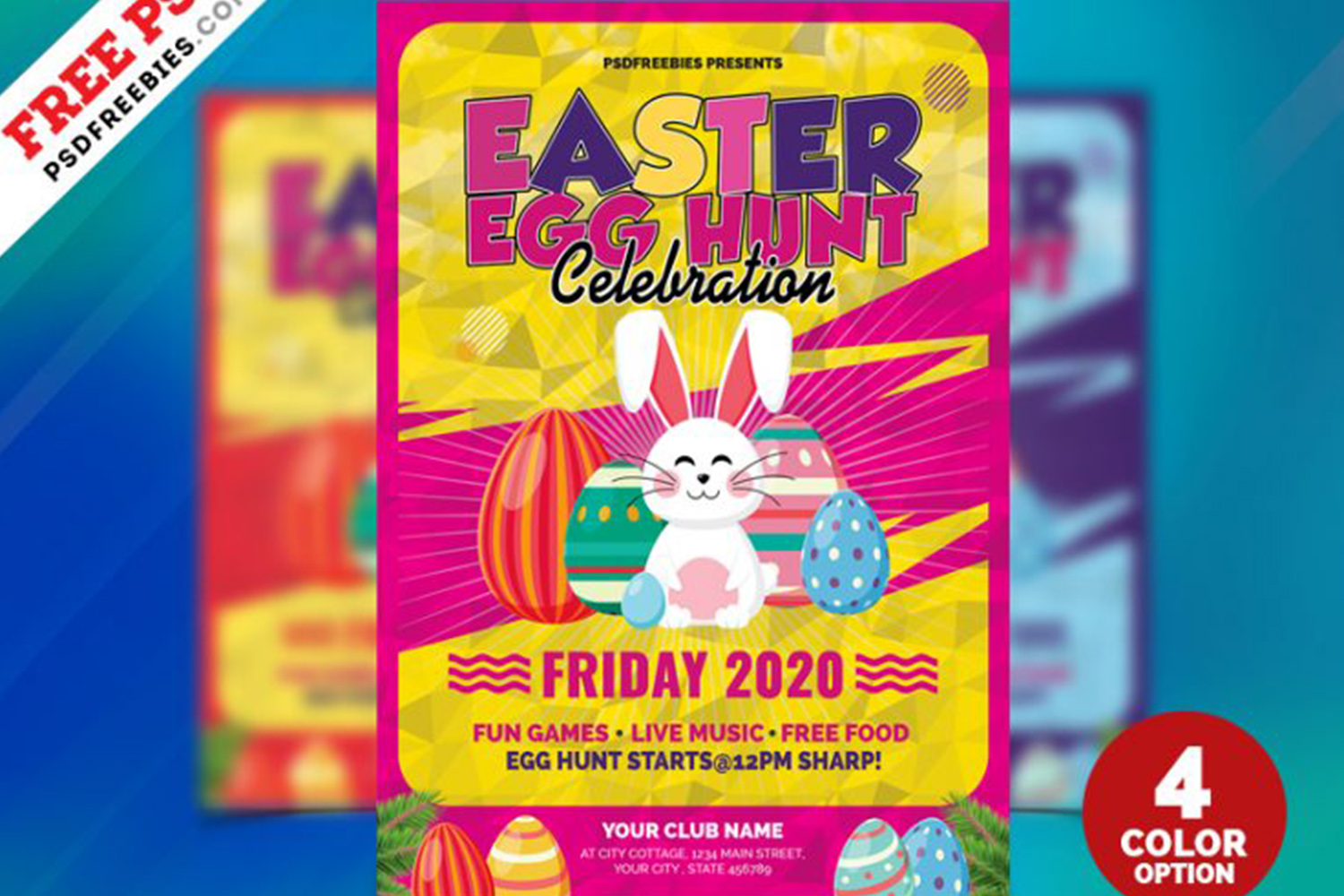 Easter Egg Hunt Flyer PSD Free Download
