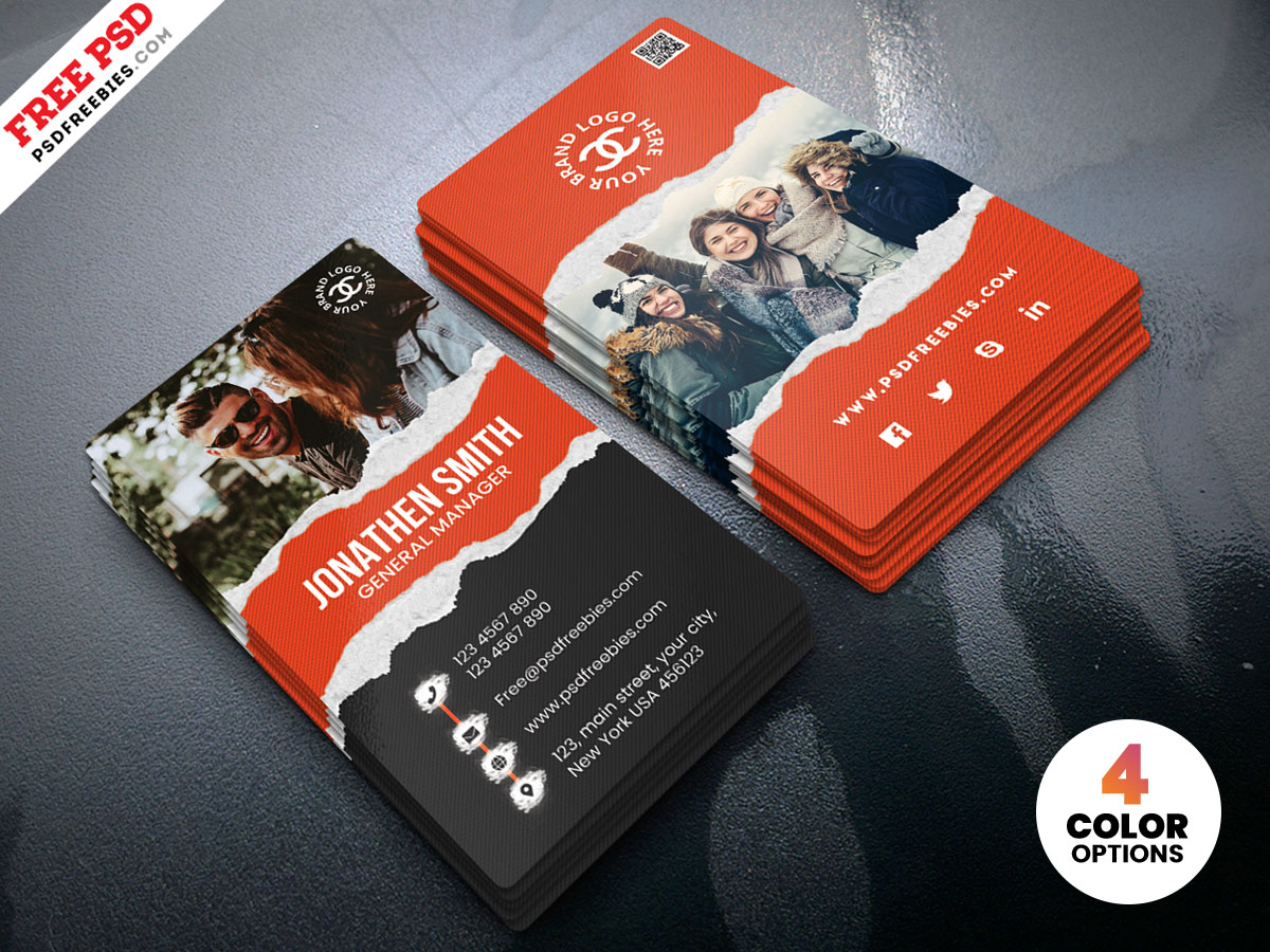 Fashion Store Business Card PSD Free Download