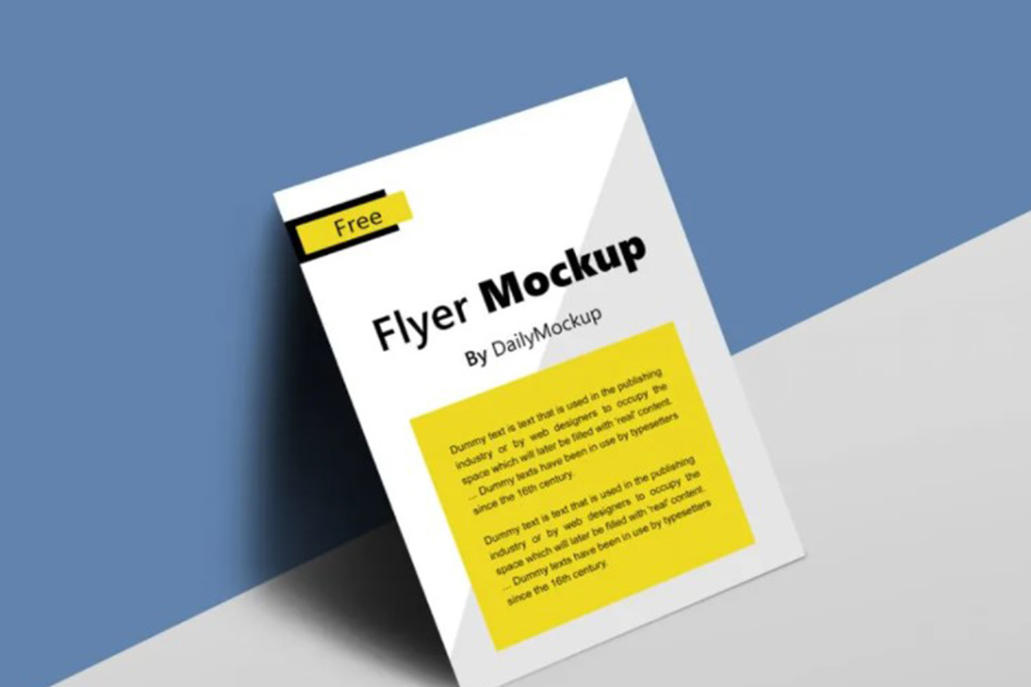 Flyer Mockup Free Download