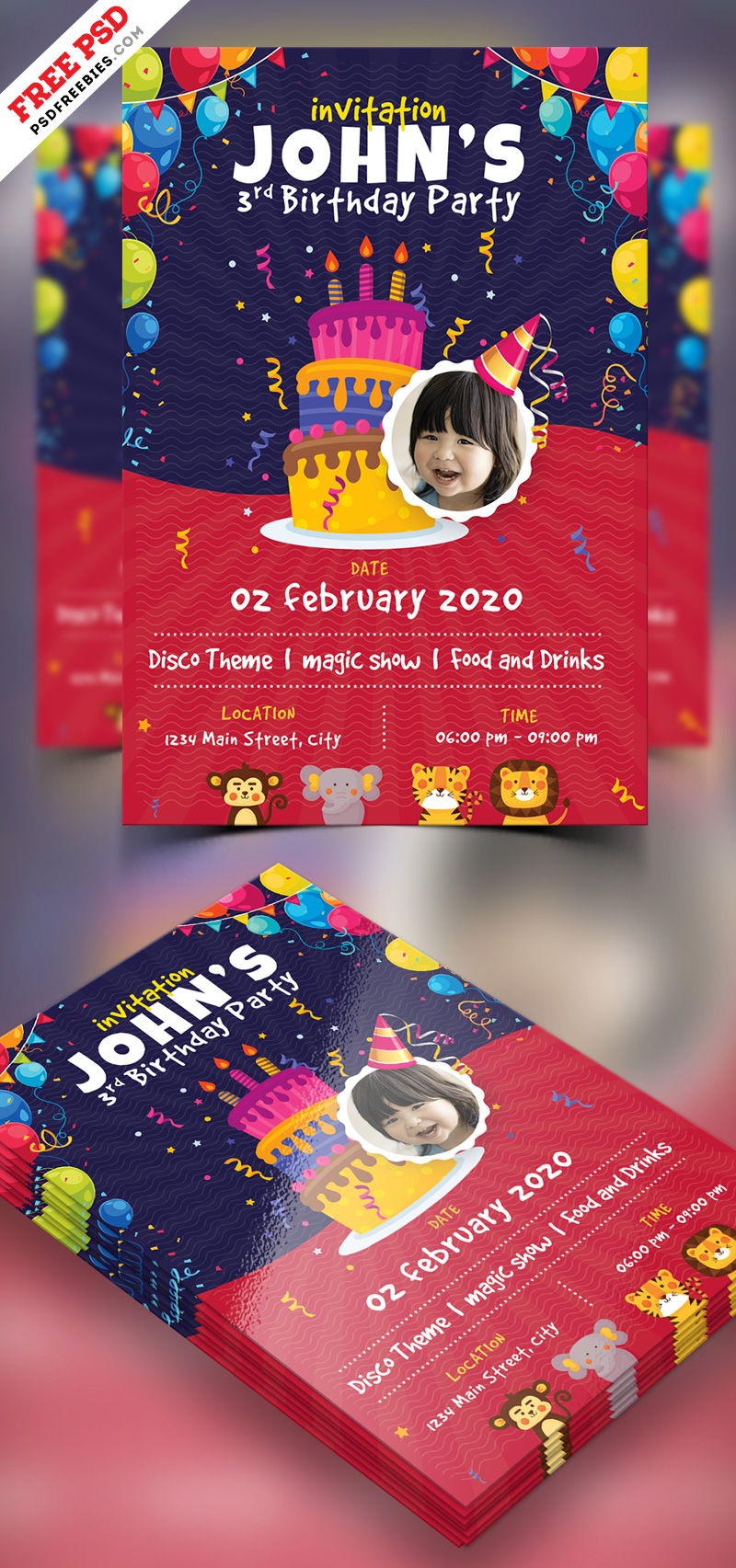 Kids-Birthday-Party-Invitation-Flyer-PSD-Free-Download2