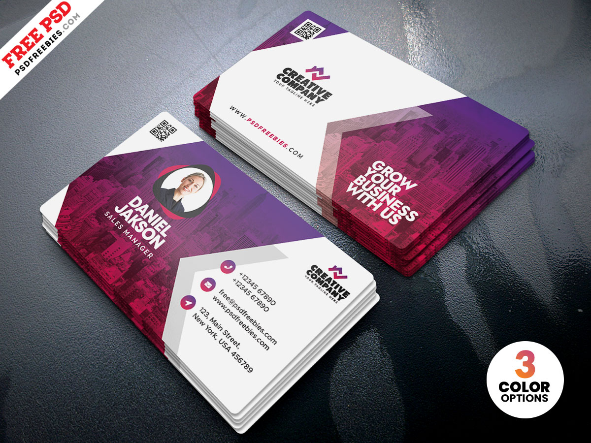 Modern Corporate Business Card PSD Free Download