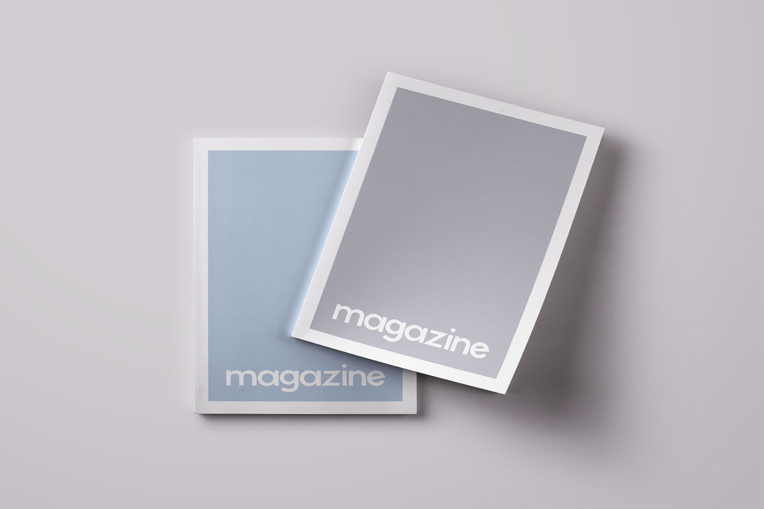Overhead Magazine Cover Mockup Free Download