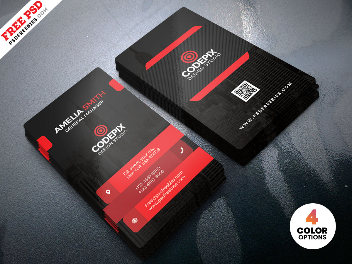 Premium Corporate Business Card PSD Free Download