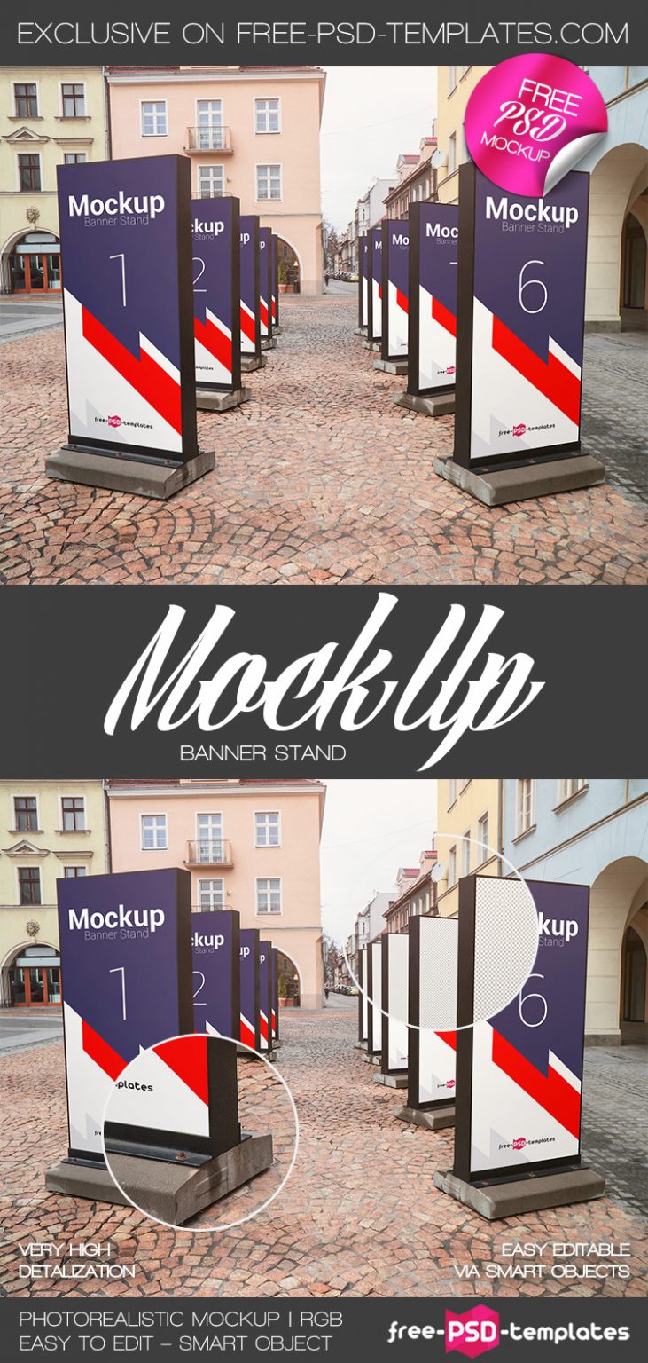 BANNER STAND MOCK-UP IN PSD