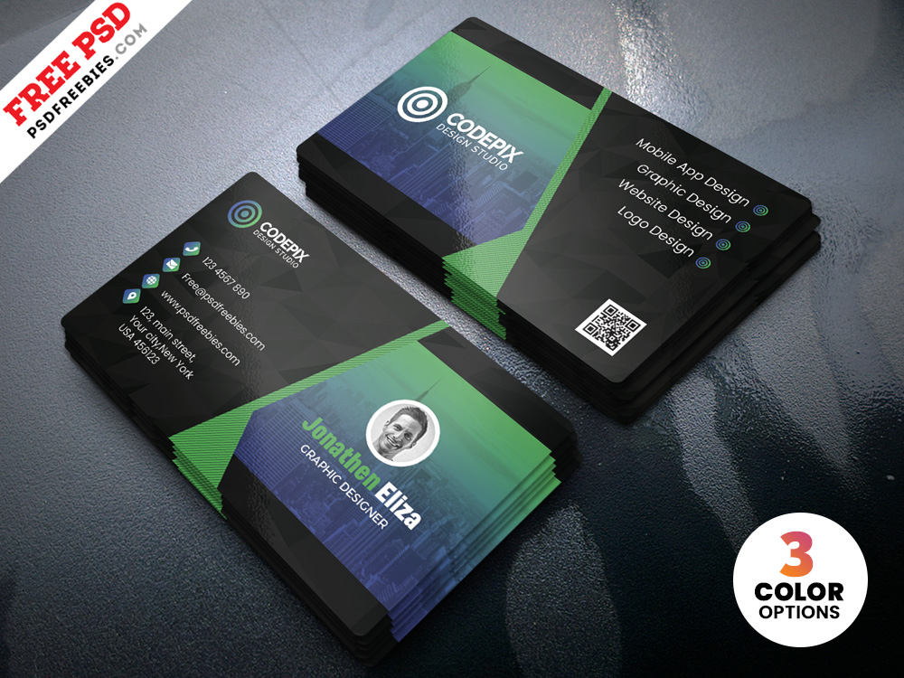Professional Business Card Design PSD Free Download
