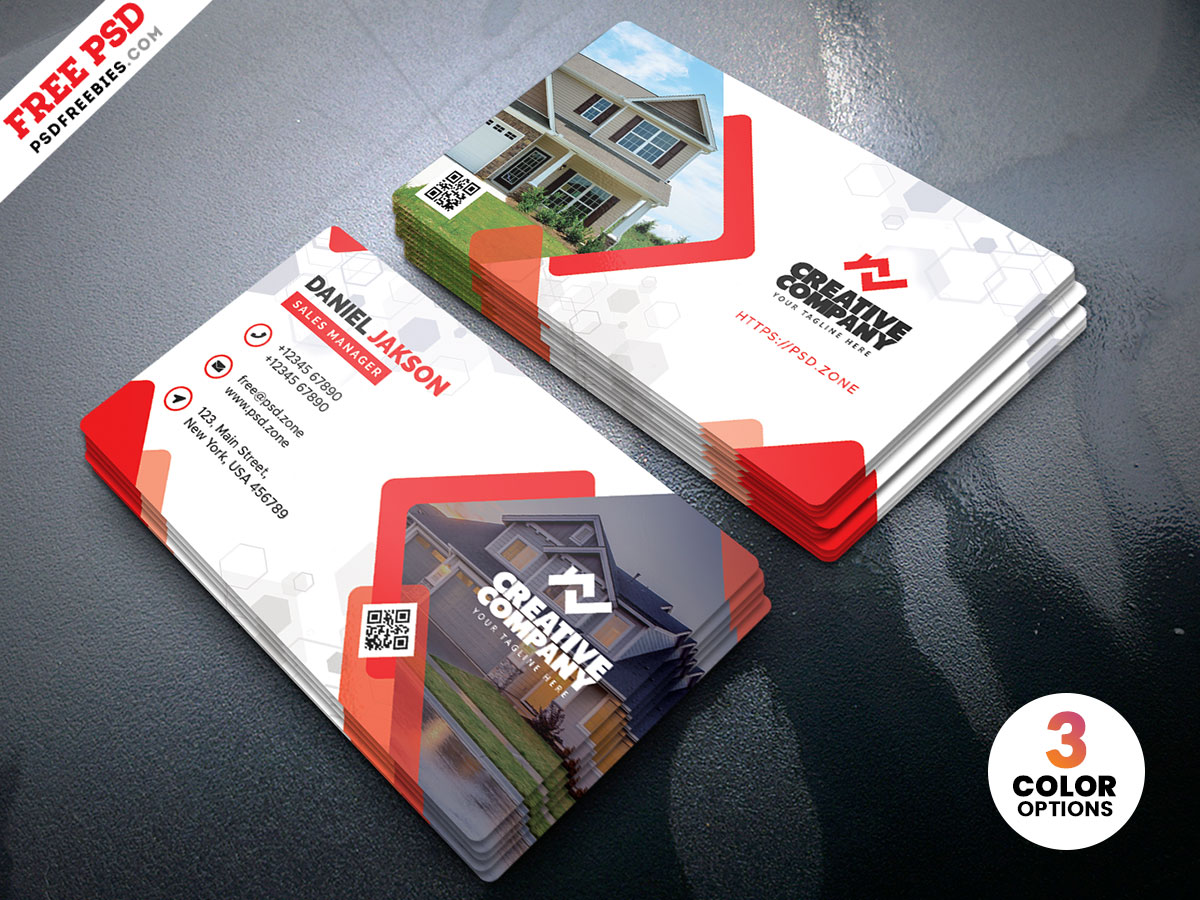 Real Estate Business Card PSD Free Download