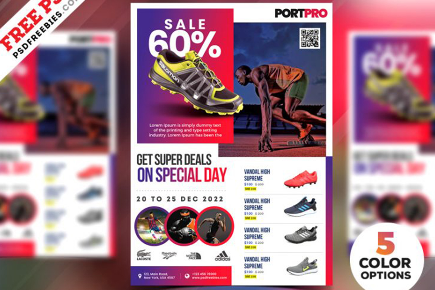 Sportswear Sale Flyer PSD Free Download
