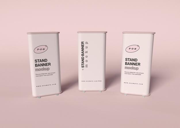 Stand Banner Mockup Free Download