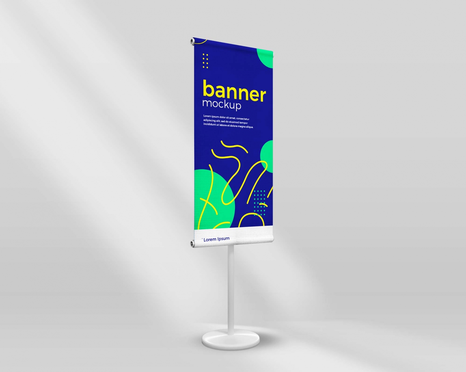 Standing Banner Mockup Free Download