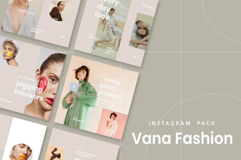 Vana Fashion Instagram Templates Free Download