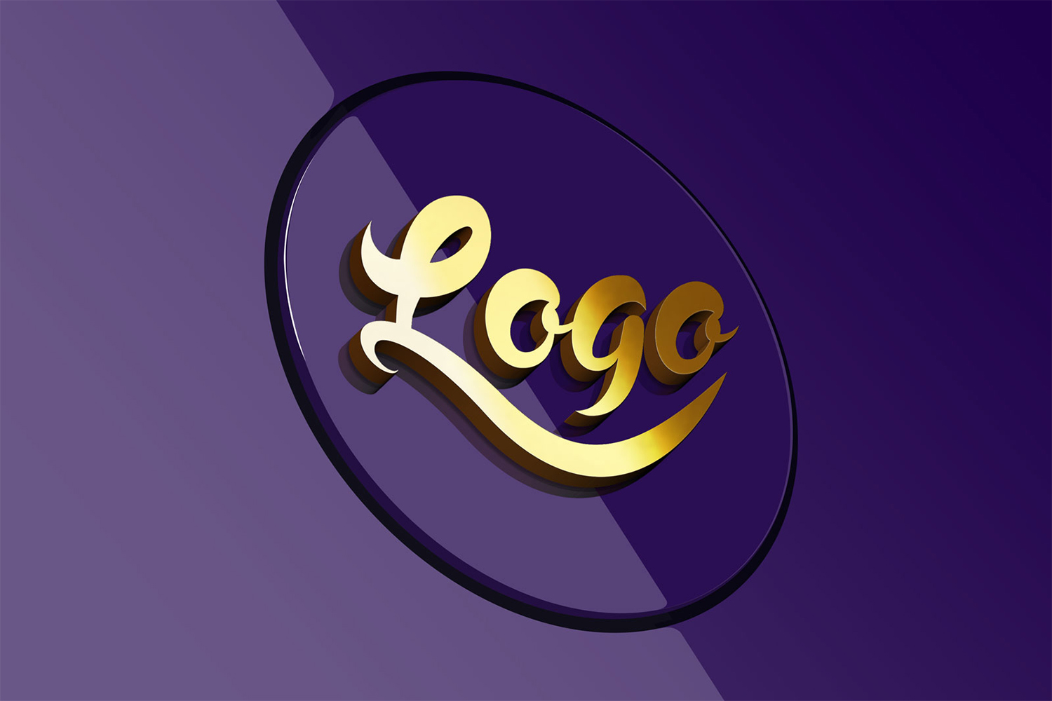 3D Logo Mockup  Free Download