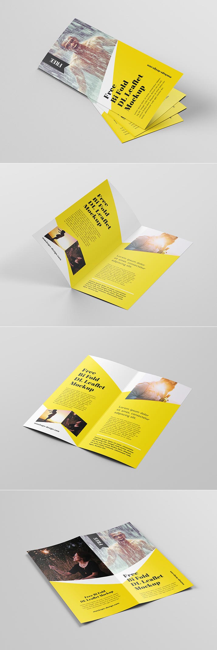 Bi-Fold Brochure Mock-up Free Download