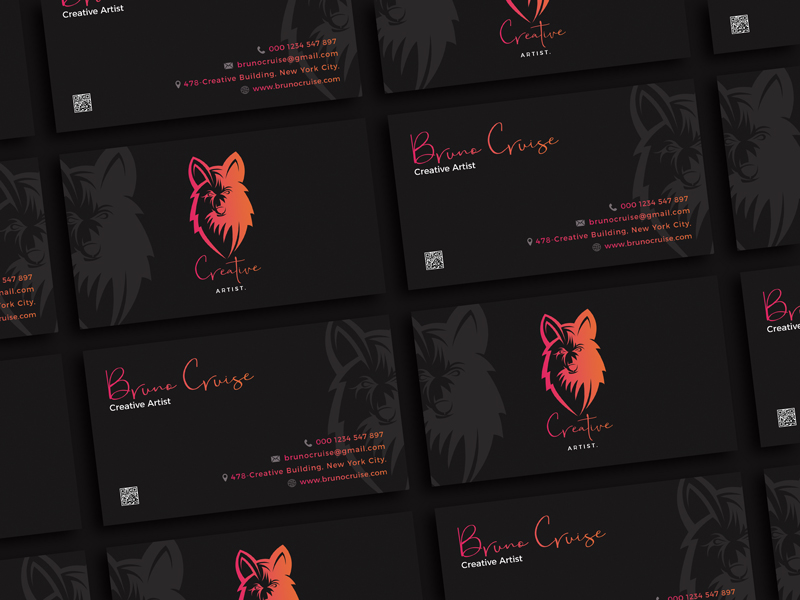 Creative Artist Business Card Design Template For 2021 Free Download