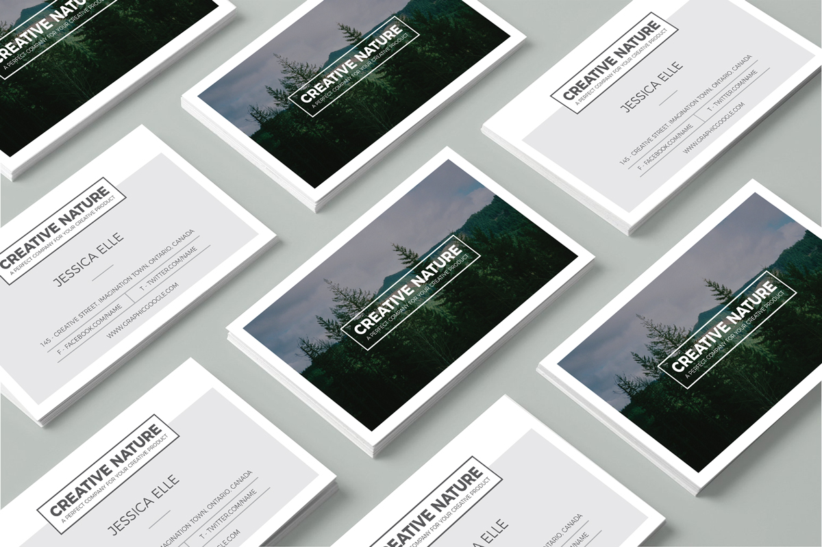 Creative Nature Artists Business Card Design Template Free Download