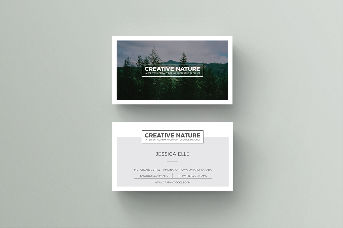 Creative Nature Artists Business Card Design Template Free Download