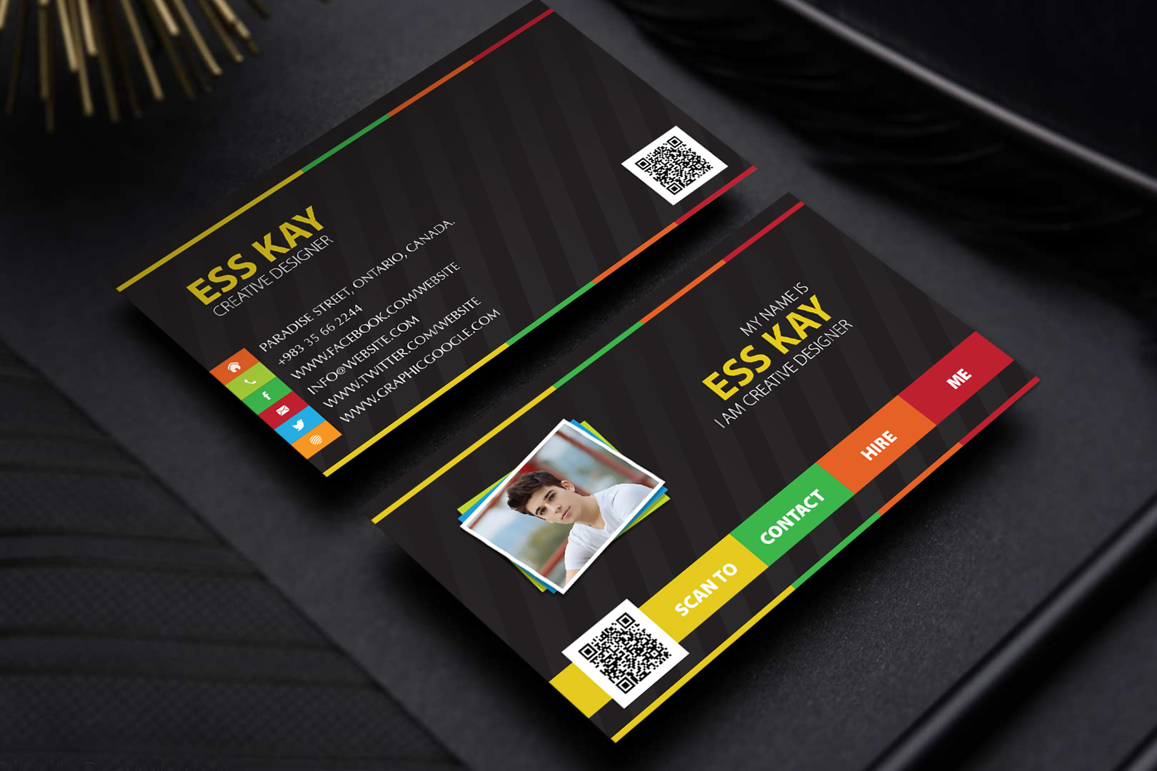 Designers Creative Personal Business Card Template PSD Free Download