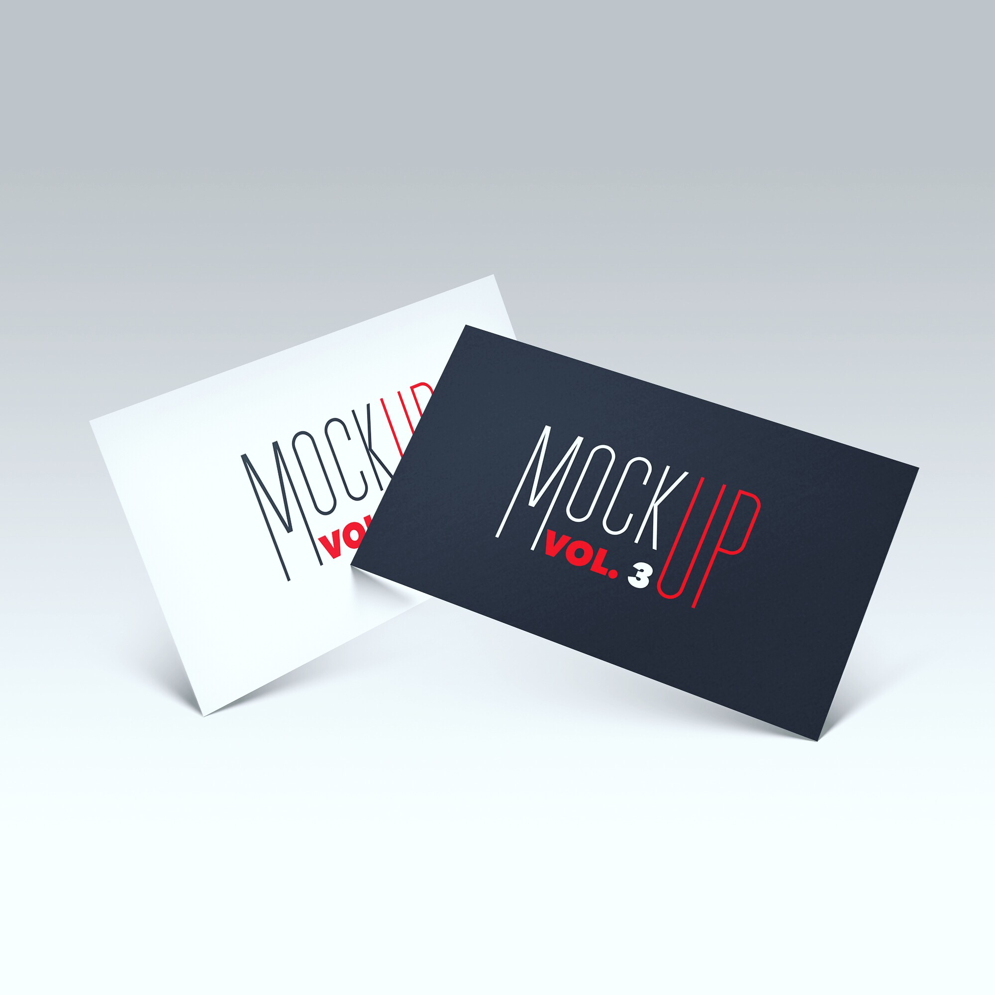 Floating Front Business Card Photoshop PSD Mockup Free Download