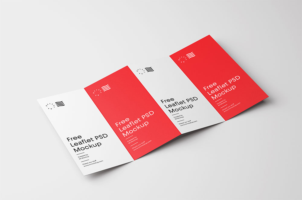 Four Fold Brochure Mockup Free Download