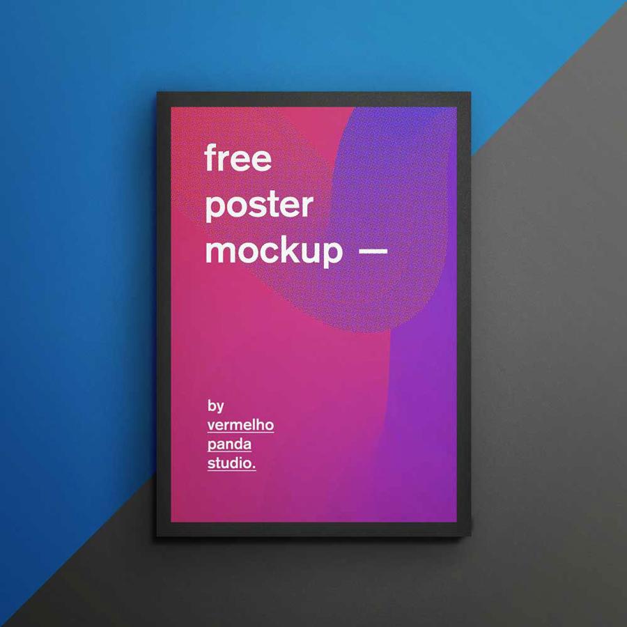 Free Minimal Flyer or Poster Frame Mockup Free Download