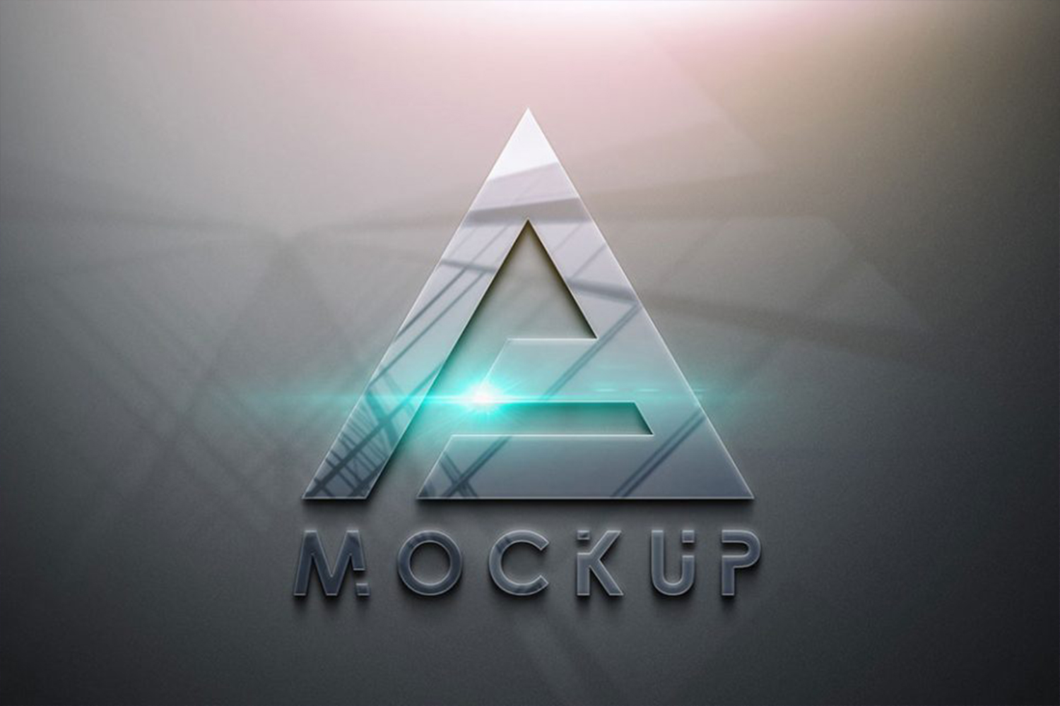 Glossy Logo Mockup Free Download