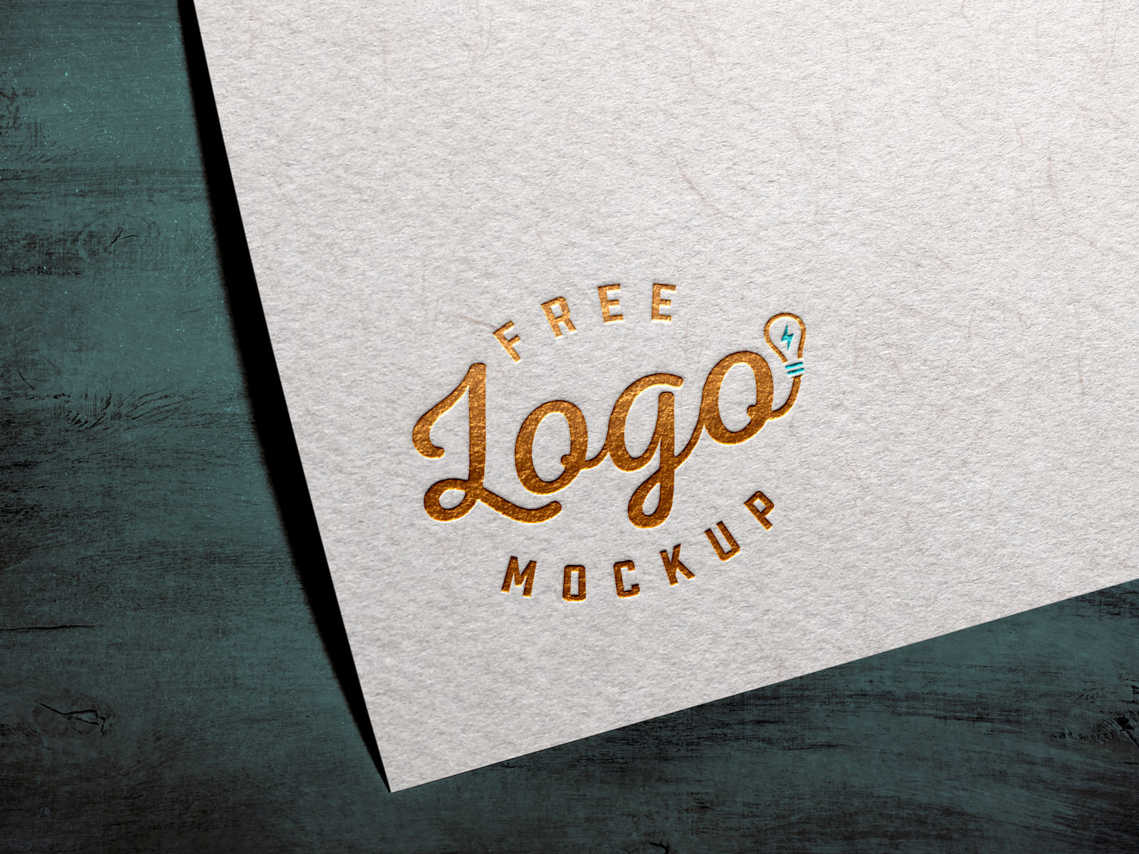 Gold Silver Foil Textured Card Logo Mockup PSD Free Download