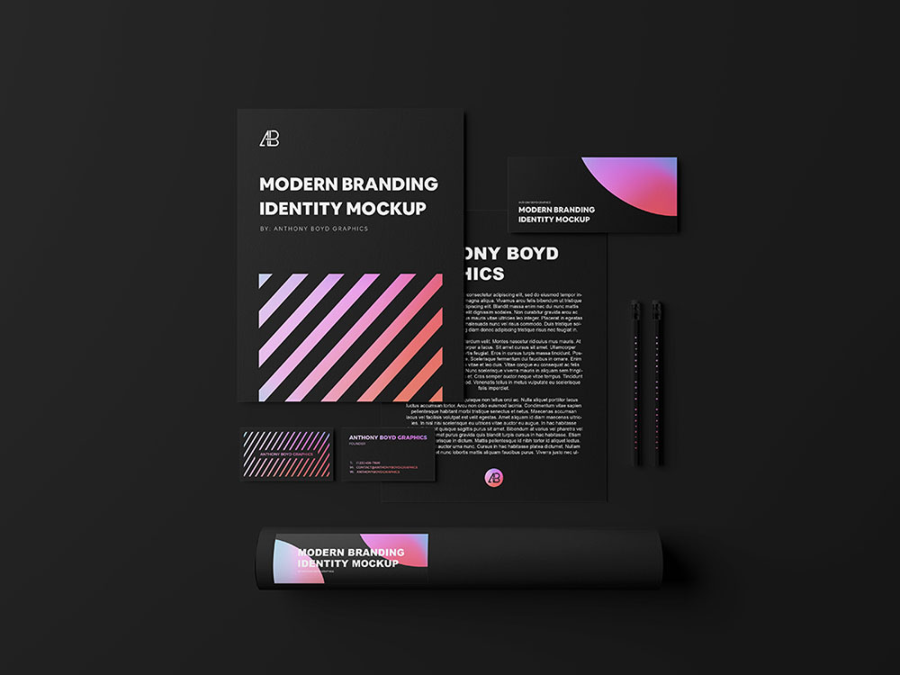 Modern Branding Identity Mockups free download