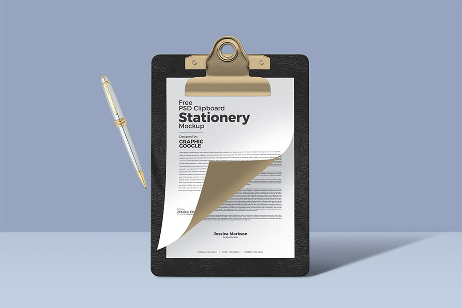 PSD Clipboard Stationery Mockup free download