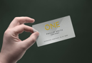 Realistic Business Card In Hand Mockup Free Download