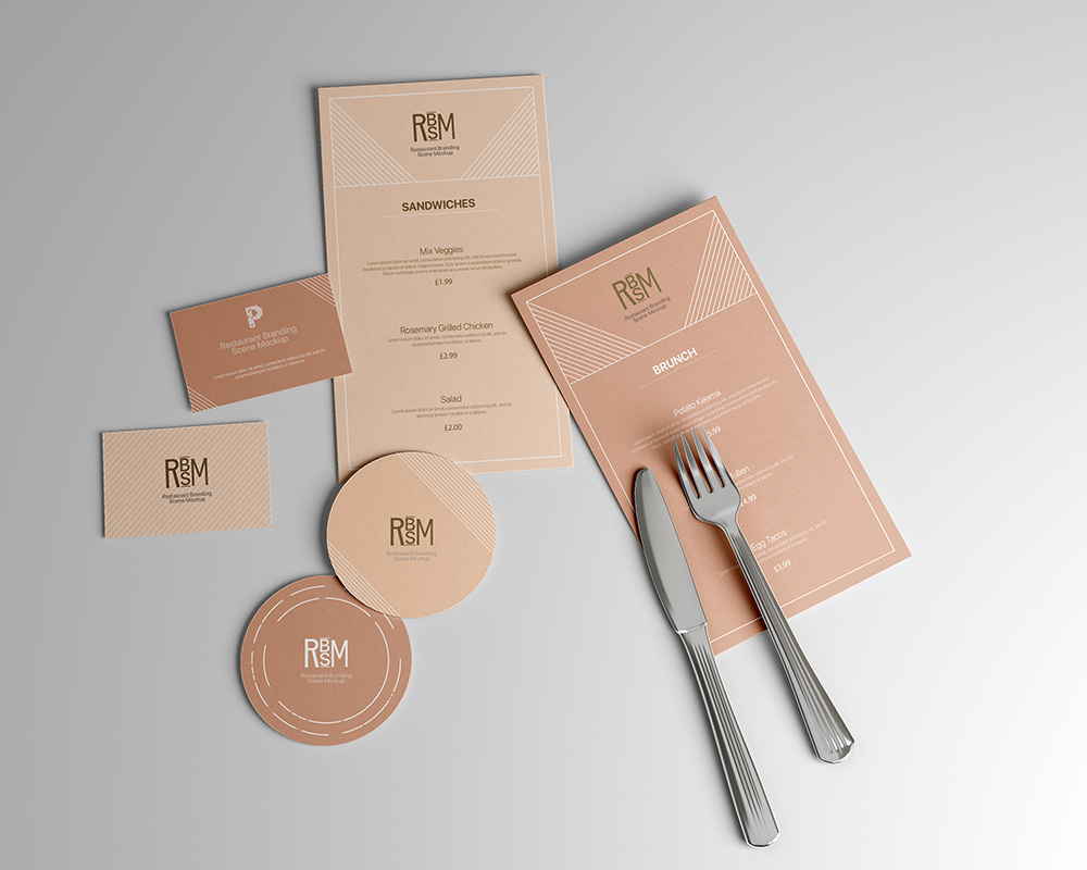 Restaurant Branding Mockup free download