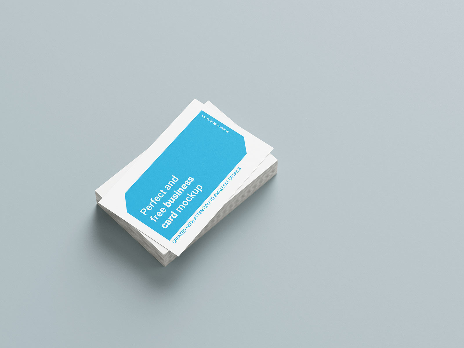 Stacked Business Cards Mockup PSD Set Free Download