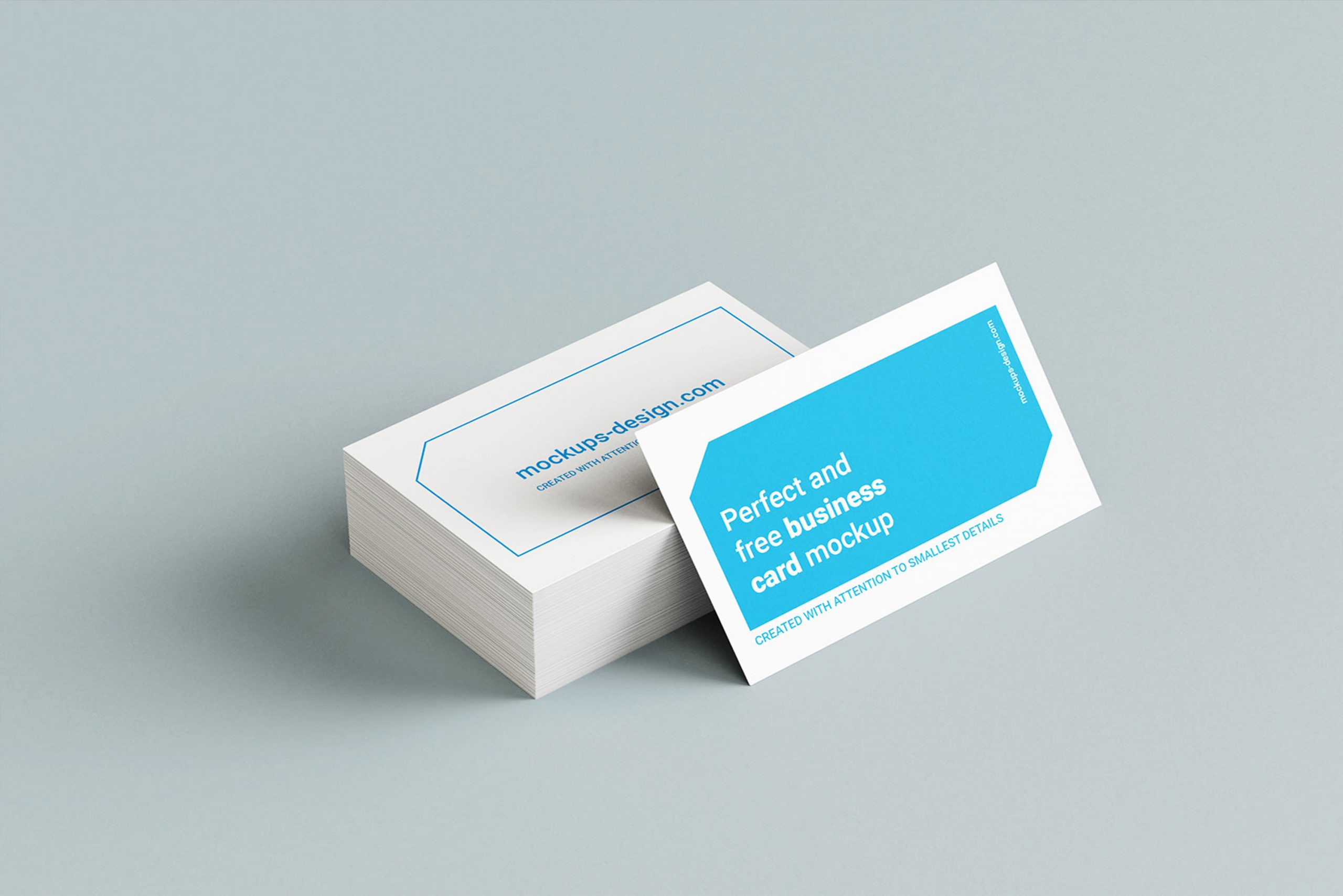 Stacked Business Cards Mockup Set Free Download