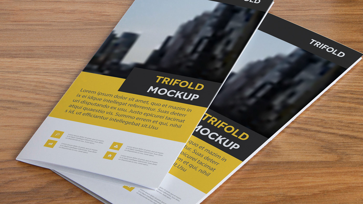 Trifold Brochure Mockups Free Download