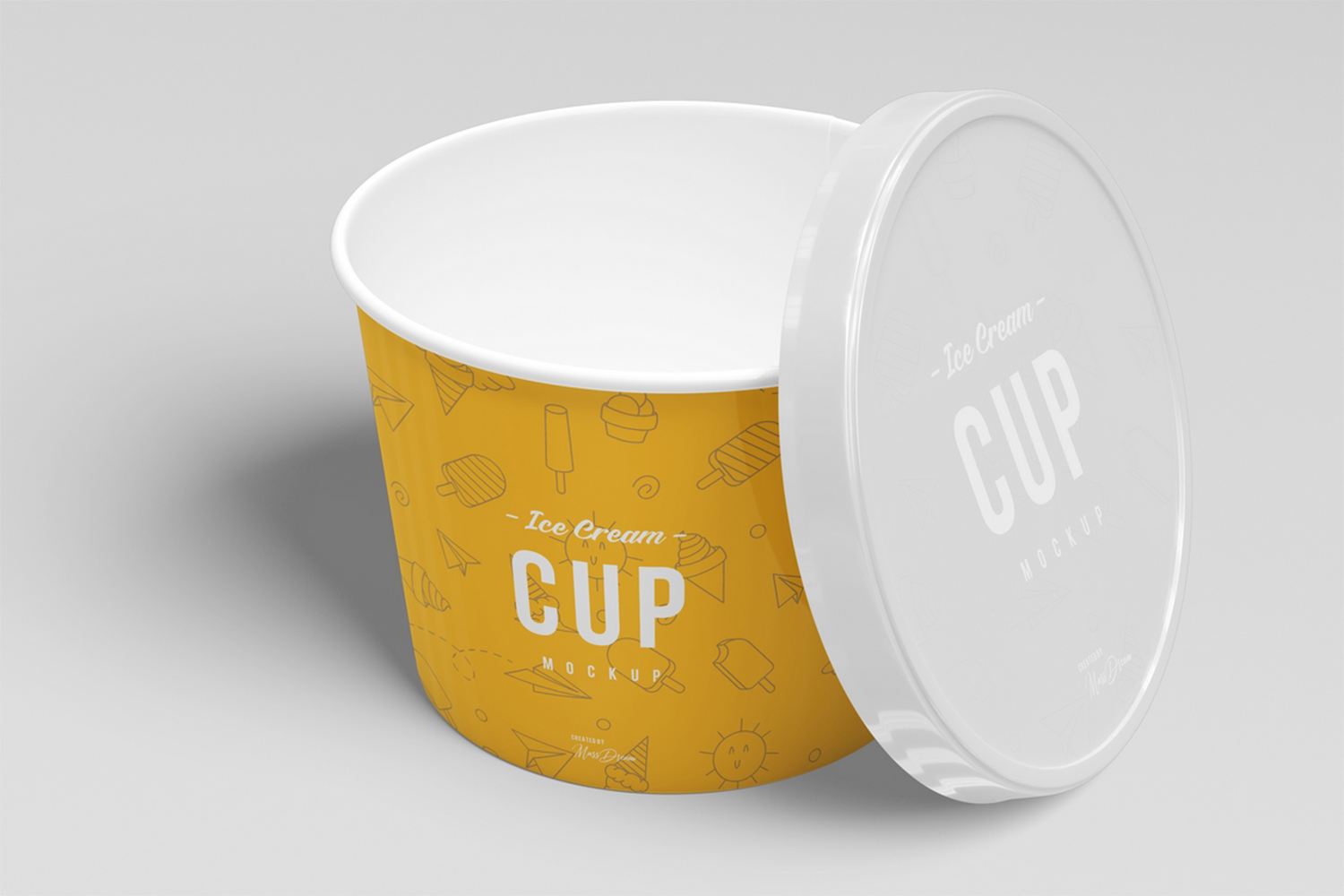 3oz Ice Cream Cup Mockup Free Download
