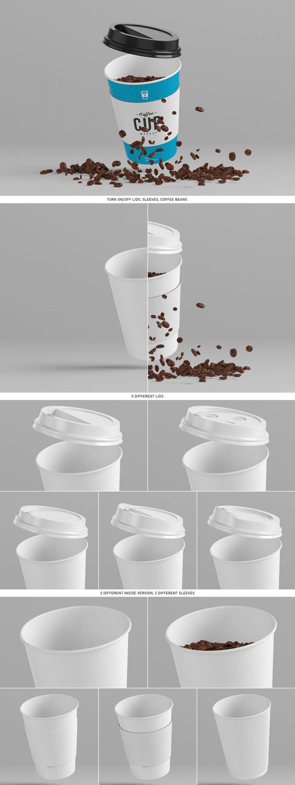 8oz Coffee Cup Mockup Free Download